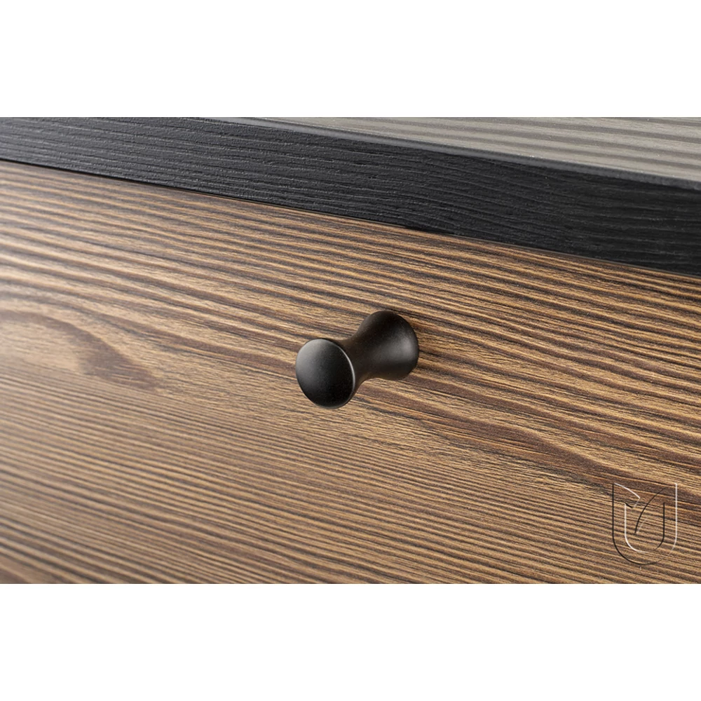 Kép 2/4 - TULIP Bútorgomb Ruza XL nikkel csiszolt + csavar|||TULIP Bútorgomb Ruza XL nikkel csiszolt + csavar