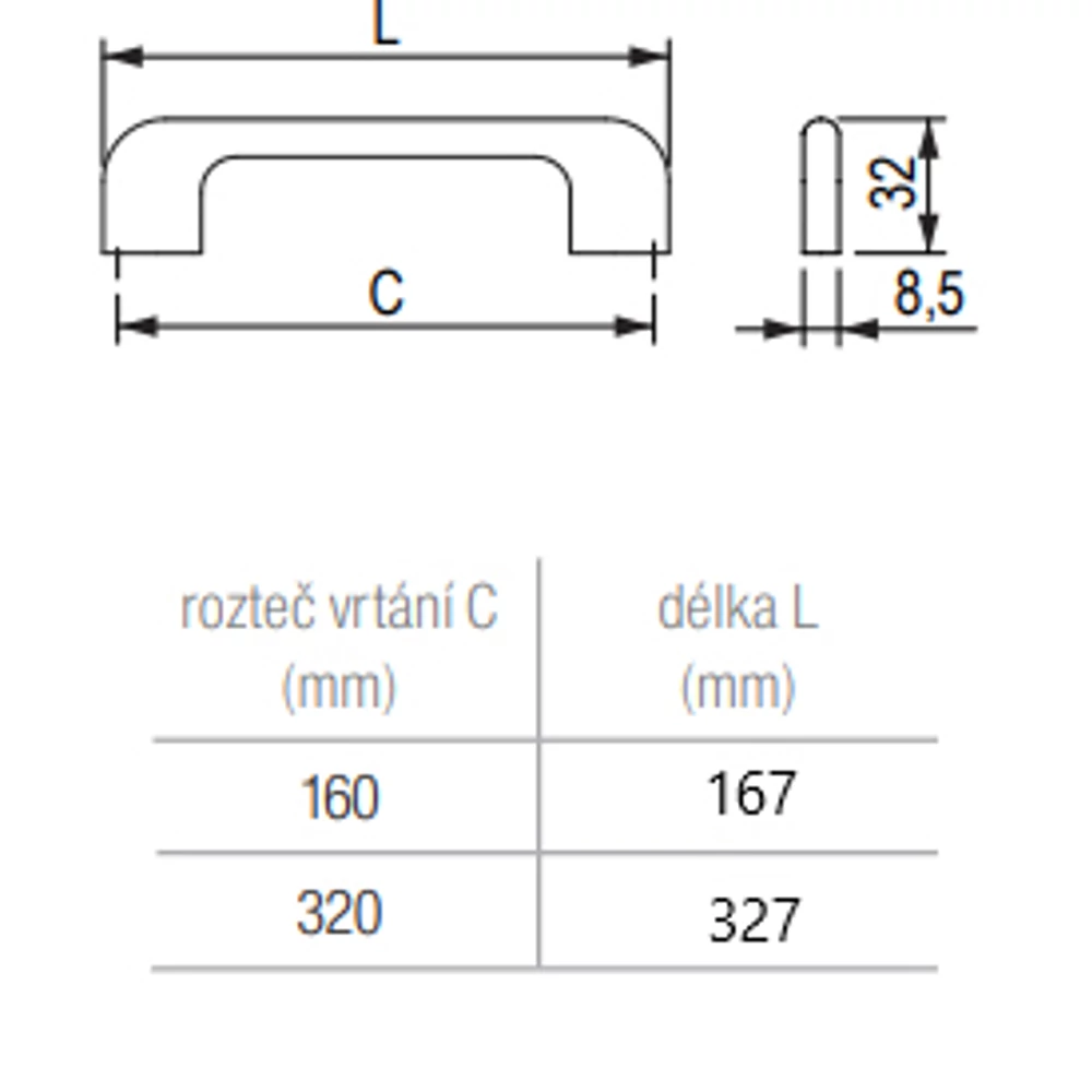 Kép 2/7 - TULIP fogantyú Tonk 320 nikkel csiszolt|||TULIP fogantyú Tonk 320 nikkel csiszolt|||TULIP fogantyú Tonk 320 nikkel csiszolt|||TULIP fogantyú Tonk 320 nikkel csiszolt|||TULIP fogantyú Tonk 320 nikkel csiszolt