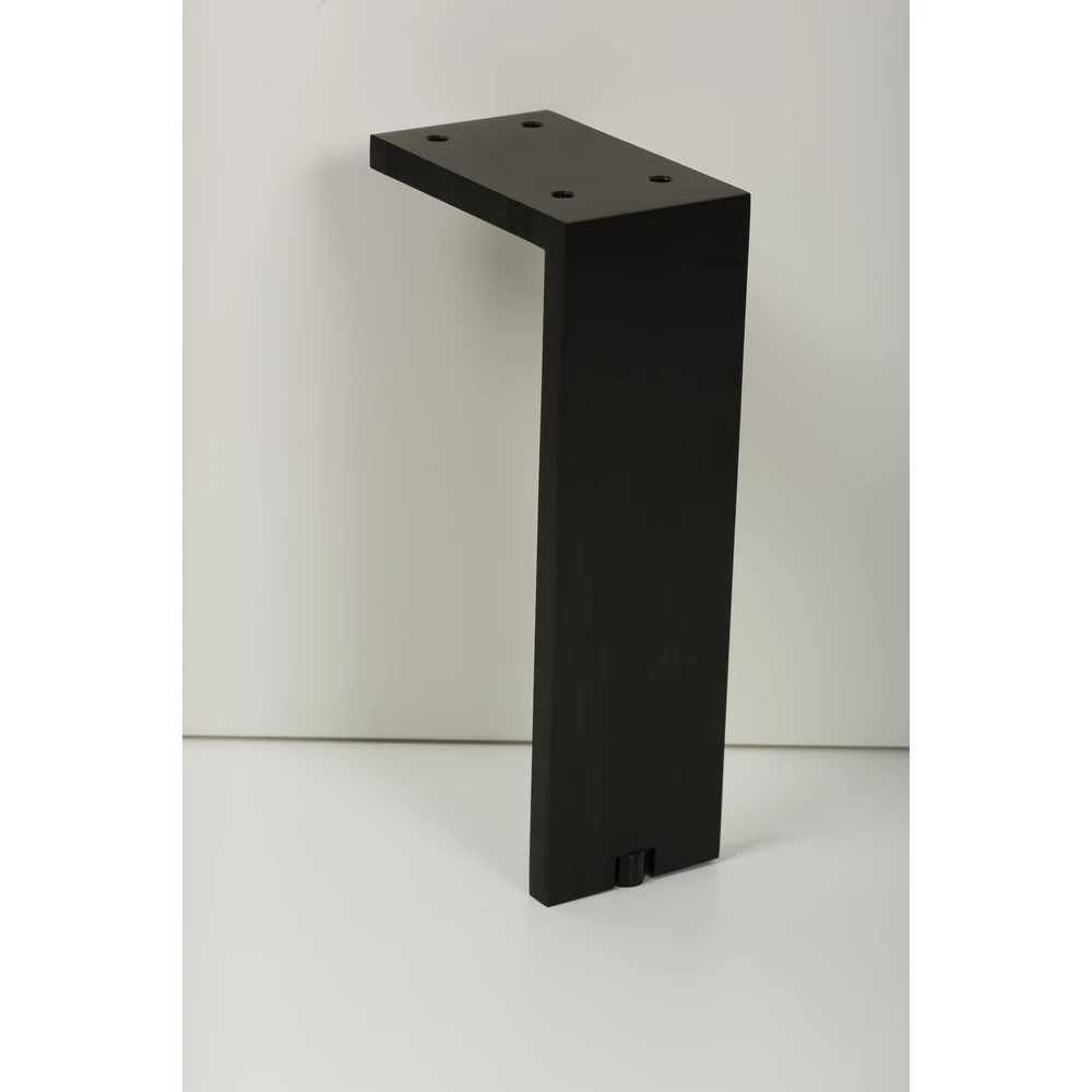 Kép 3/5 - Viefe FONDA bútorláb, 100mm, alumínium, csiszolt fekete