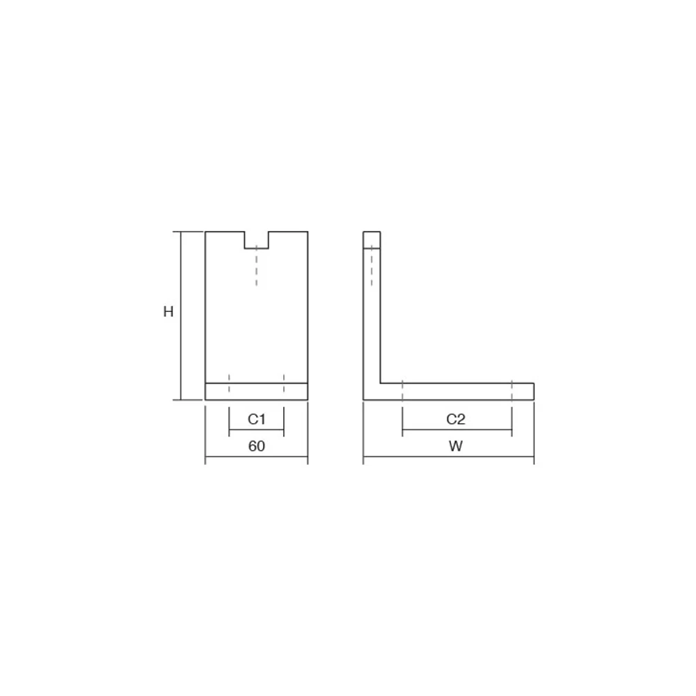 Kép 5/5 - Viefe FONDA bútorláb, 100mm, alumínium, csiszolt fekete