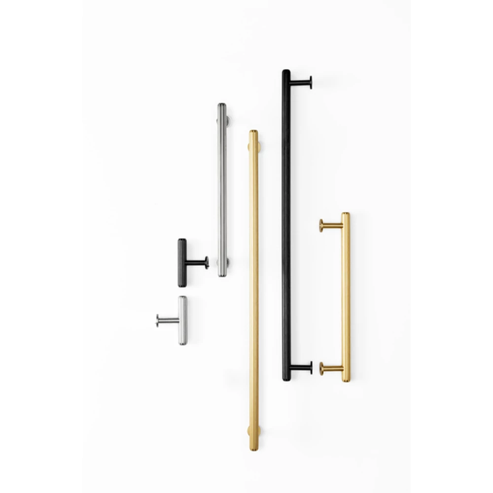 Kép 4/4 - Fogantyú  Viefe RILLE MINI  160mm, alumínium, csiszolt fekete