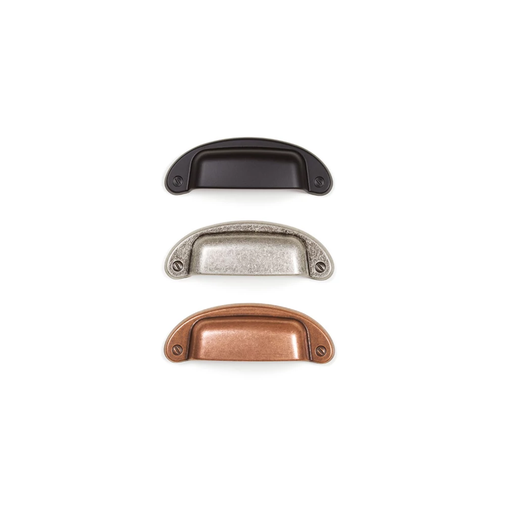 Kép 4/4 - Fogantyú  Viefe PETRA   64mm, fém, antik ezüst