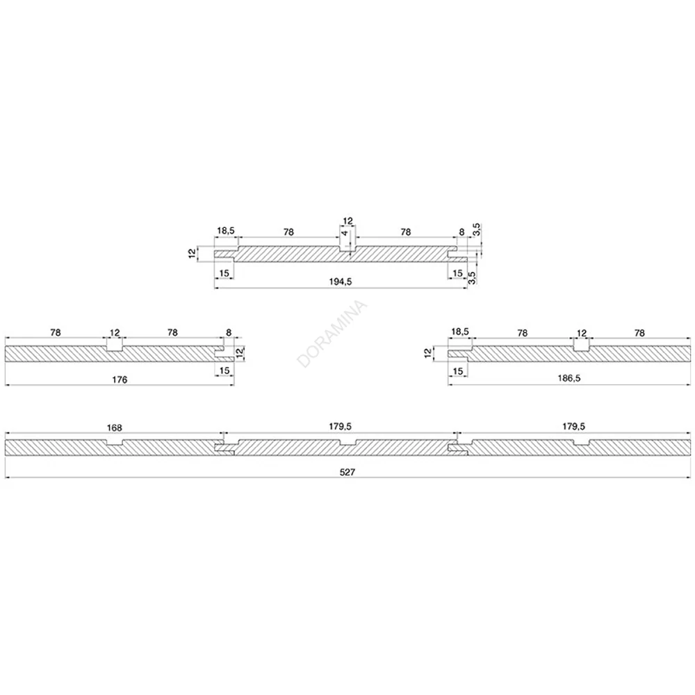 Kép 2/2 - FALI PANEL ADAGIO JÉGSZÜRKE (UNI TM0111) 2750x195x12MM 5 DB/CSOMAG (2,5 M2)