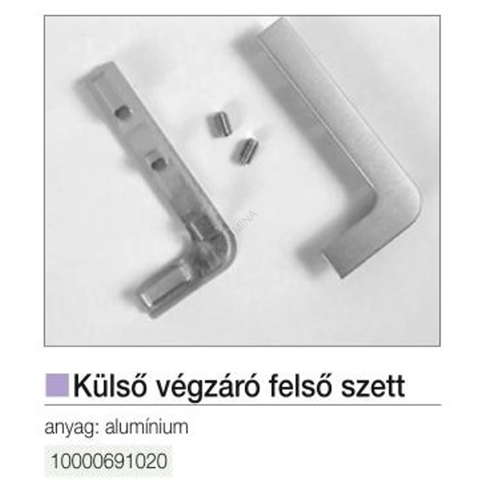 Kép 2/2 - GOLA PROFILRENDSZER KÜLSŐ VÉGZÁRÓ FELSŐ SZETT JOBBOS-BALOS ALUMÍNIUM