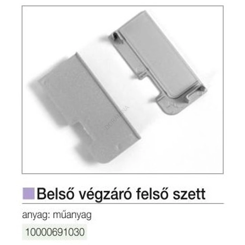 Kép 2/2 - GOLA PROFILRENDSZER BELSŐ VÉGZÁRÓ FELSŐ SZETT JOBBOS-BALOS ALUMÍNIUM