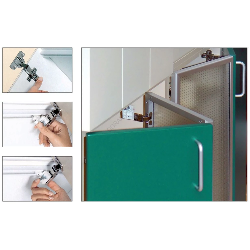 Kép 2/3 - FÜGGŐLEGES HARMÓNIKA VASALAT F1CXE9 CSUKLÓPÁNT 50×45 mm NIKKEL
