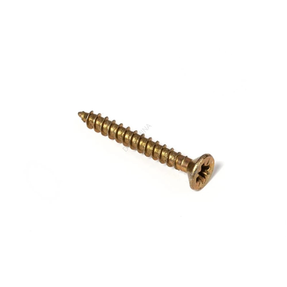 Kép 2/3 - FACSAVAR REISSER 2,5x20mm ACÉL, SÁRGÍTOTT, TÖVIGMENETES 1000db/doboz