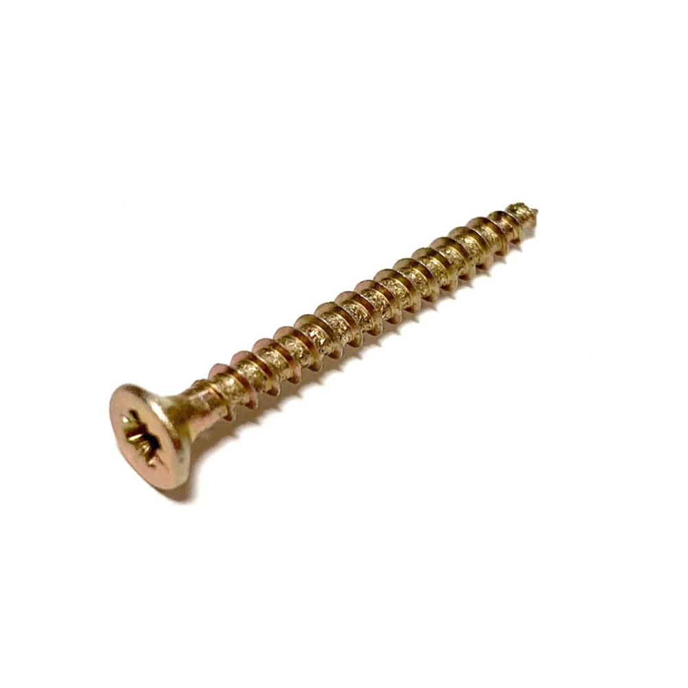 Kép 2/3 - FACSAVAR REISSER 3x30mm ACÉL, SÁRGÍTOTT, TÖVIGMENETES 1000db/doboz