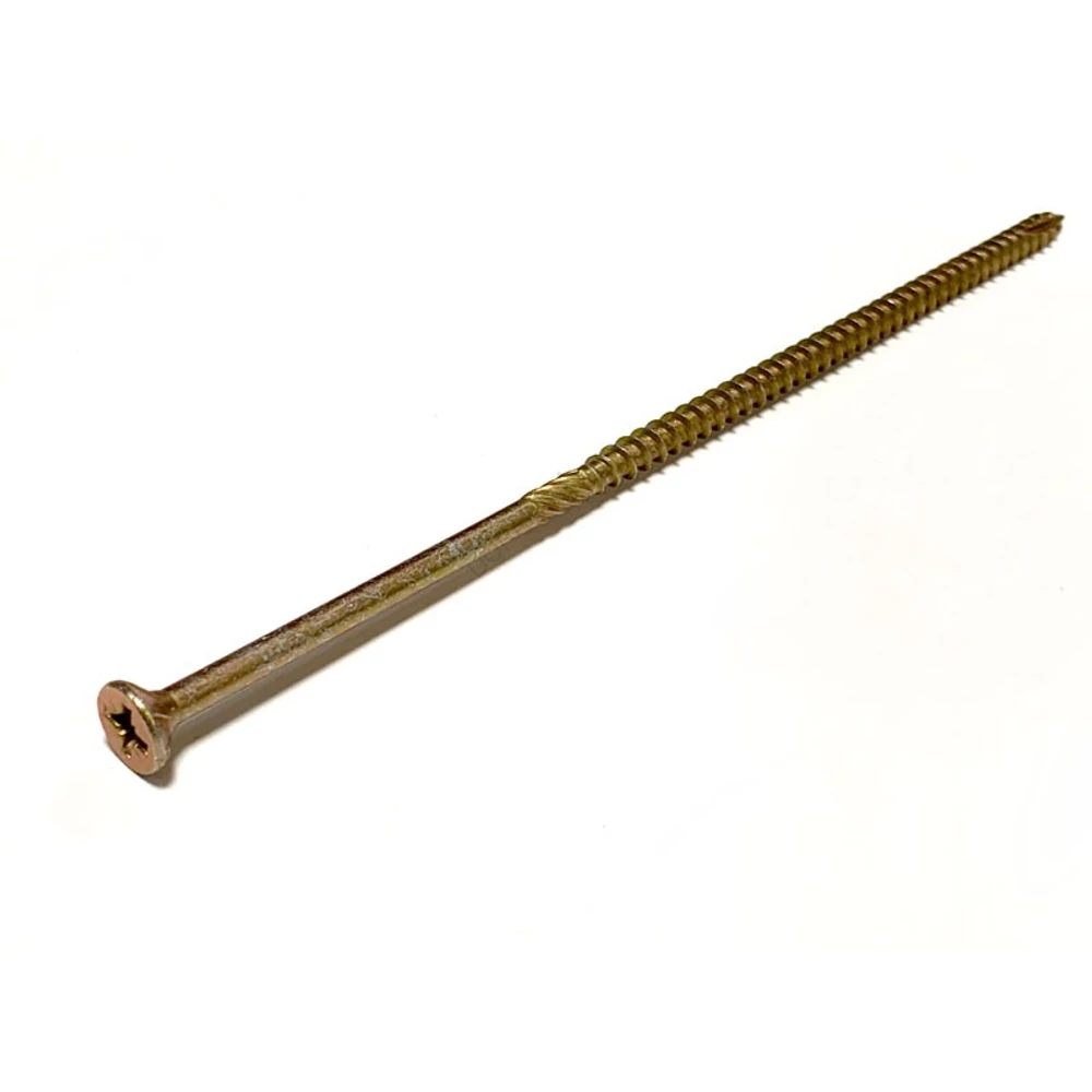 Kép 2/3 - FACSAVAR REISSER 6x200mm ACÉL, SÁRGÍTOTT, RÉSZMENETES 100db/doboz