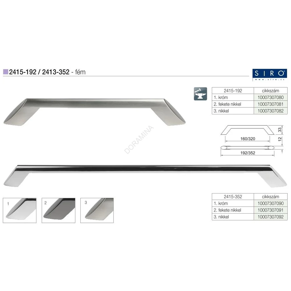 Kép 2/3 - BÚTORFOGANTYÚ 2415-352 ZN21 NIKKEL