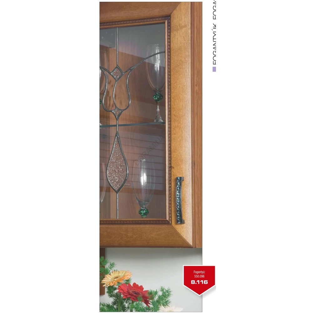 Kép 3/3 - BÚTORFOGANTYÚ 550.128.KR02 128 KRÓM-SWAROVSKI KRISTÁLY