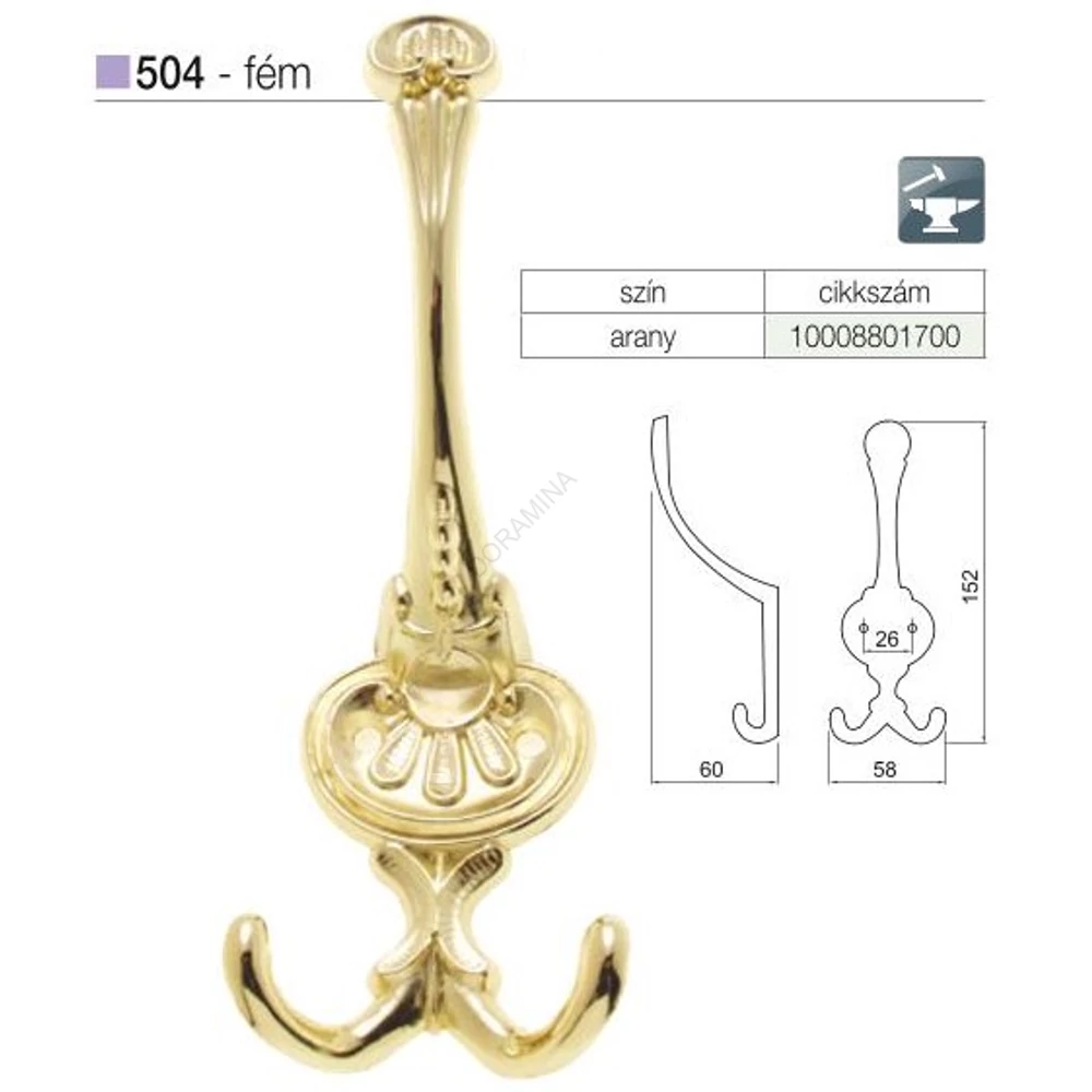 Kép 2/2 - FOGAS 504 25 ARANY