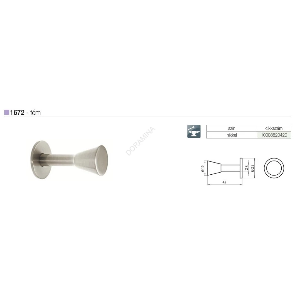 Kép 2/2 - FOGAS 1672 ZN21 44,2 NIKKEL