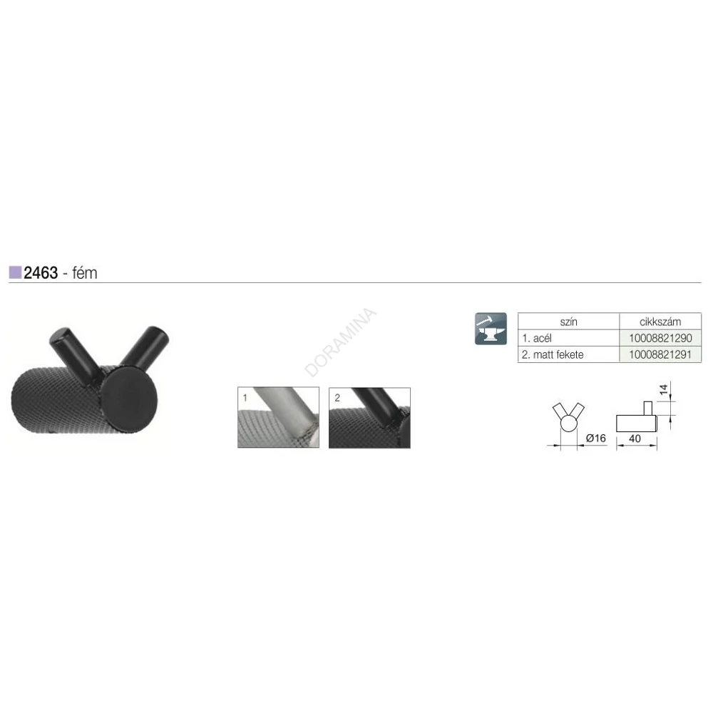 Kép 2/2 - FOGAS 2463/ZN27 ACÉL