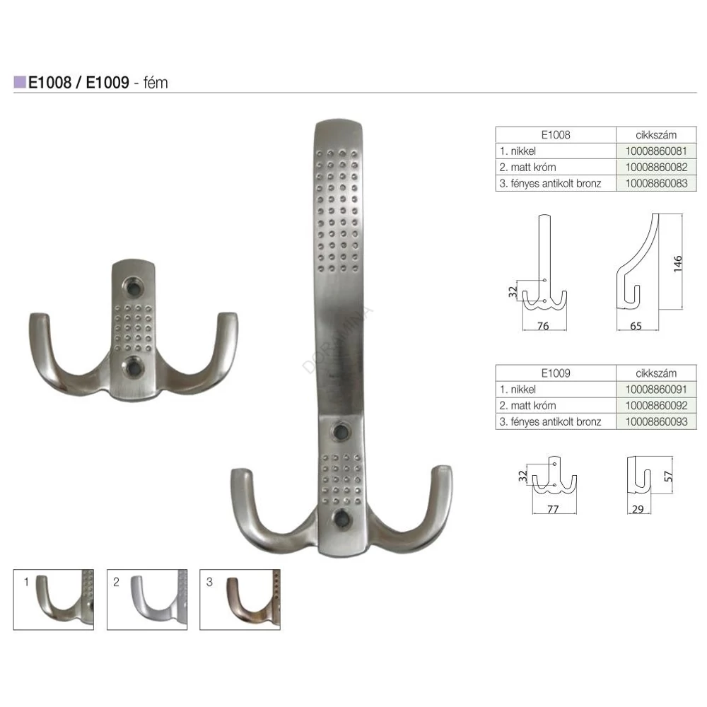 Kép 2/2 - FOGAS E1009 32 NIKKEL