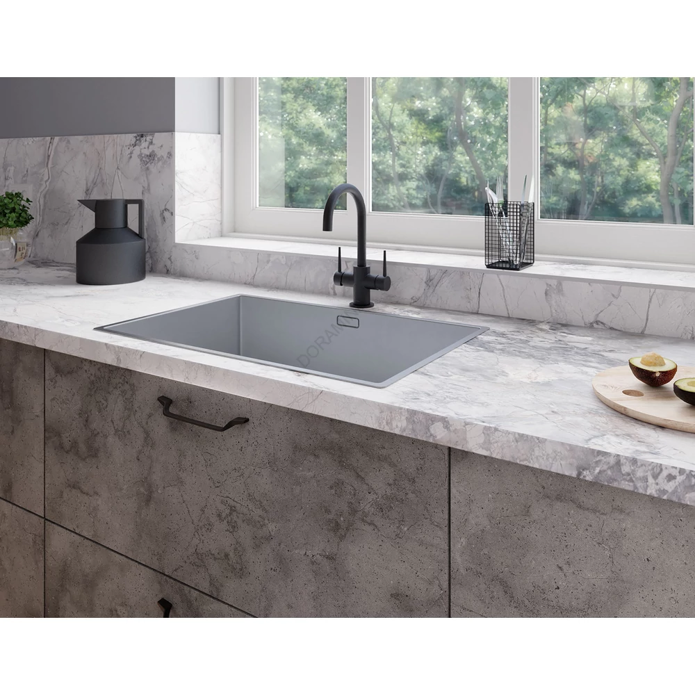 Kép 2/2 - MUNKALAP KRONO K552SU  JEGES MÁRVÁNY 4100x635x38 mm  EGYENES ÉLZÁRT!  IKEA konyhákhoz