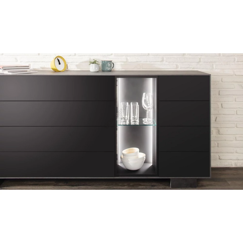 Kép 2/3 - KAINDL 2190OF/MN MATT FEKETE táblás MDF lap Optifaced laminált 2800x2070x19mm