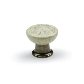 TULIP Bútorgomb Country óbronz/porcelán bézs