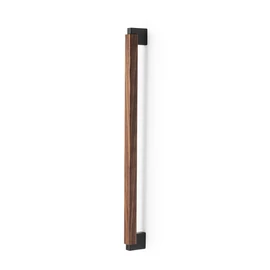 Fogantyú  Viefe DUO BIG kétoldalról szerelhető szett  480mm, fém-fa, csiszolt láva szürke - dió