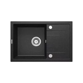 Deante CORIO Gránit mosogató 1medence + csepegtető 670x440x175, fekete  06 ZRC2113