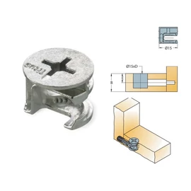 ÖSSZEHÚZÓ CAM2000 EXCENTERHÁZ 15x11,9 mm FÉM