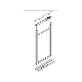 BELSŐ FÉMRÁCS CE1905 120 KG KAMRAPOLC VASALAT 1740/2170x500mm SZÜRKE