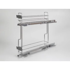 BELSŐ FÉMRÁCS 2104SY/15-50 OLDALLAPRA SZERELHETŐ CSILLAPÍTOTT KIHÚZHATÓ POLC 110x535x510mm KRÓM