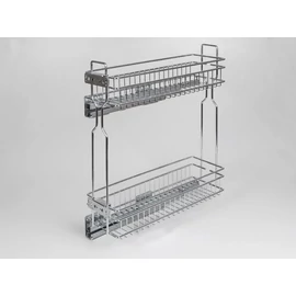 BELSŐ FÉMRÁCS HFR200 OLDALLAPRA SZERELHETŐ 151x545x468mm KRÓM