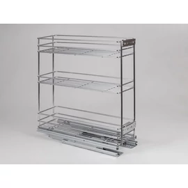 BELSŐ FÉMRÁCS 24272.200 FENÉKLAPRA SZERELHETŐ 3 RÉSZES KIHÚZH. POLC 145x510x475mm KRÓM