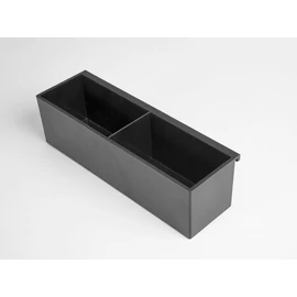 KÜLSŐ FÉMRÁCS "PRATIKA" 2 RÉSZES TÁROLÓ, LAPOS KICSI 270x75x82MM FEKETE