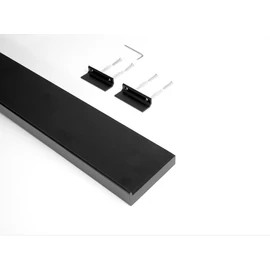 KÜLSŐ FÉMRÁCS "HORIZON BIG" FALIPOLC FELFOGATÓKKAL 610x30x100MM FEKETE