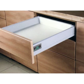 FDS DUPLAFALÚ FÉM FIÓKOLDAL FDS-DF PO-S A PUSH OPEN SZINKR 350mm, 40kg SZÜRKE