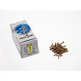 FACSAVAR REISSER 3x20mm ACÉL, SÁRGÍTOTT, TÖVIGMENETES 1000db/doboz