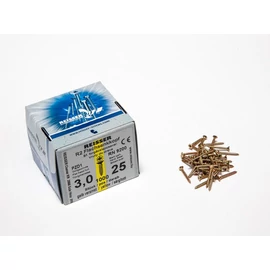 FACSAVAR REISSER 3x25mm ACÉL, SÁRGÍTOTT, TÖVIGMENETES 1000db/doboz