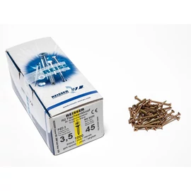 FACSAVAR REISSER 3,5x45mm ACÉL, SÁRGÍTOTT, TÖVIGMENETES 1000db/doboz