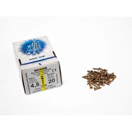 FACSAVAR REISSER 4,5x20mm ACÉL, SÁRGÍTOTT, TÖVIGMENETES 1000db/doboz