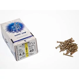 FACSAVAR REISSER 4,5x40mm ACÉL, SÁRGÍTOTT, TÖVIGMENETES 500db/doboz