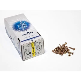 FACSAVAR REISSER 5x30mm ACÉL, SÁRGÍTOTT, TÖVIGMENETES 1000db/doboz