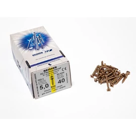 FACSAVAR REISSER 5x40mm ACÉL, SÁRGÍTOTT, TÖVIGMENETES 500db/doboz