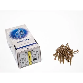 FACSAVAR REISSER 5x60mm ACÉL, SÁRGÍTOTT, TÖVIGMENETES 200db/doboz