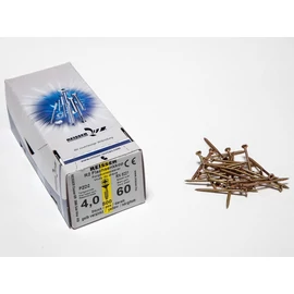 FACSAVAR REISSER 4x60mm ACÉL, SÁRGÍTOTT, RÉSZMENETES 500db/doboz