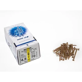 FACSAVAR REISSER 4,5x70mm ACÉL, SÁRGÍTOTT, RÉSZMENETES 200db/doboz