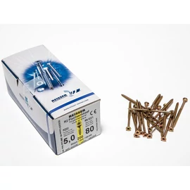 FACSAVAR REISSER 5x80mm ACÉL, SÁRGÍTOTT, RÉSZMENETES 200db/doboz