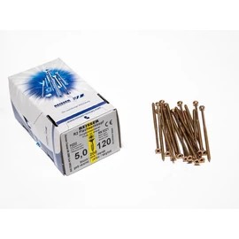 FACSAVAR REISSER 5x120mm ACÉL, SÁRGÍTOTT, RÉSZMENETES 200db/doboz