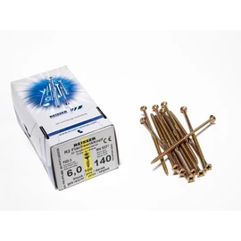 FACSAVAR REISSER 6x140mm ACÉL, SÁRGÍTOTT, RÉSZMENETES 100db/doboz