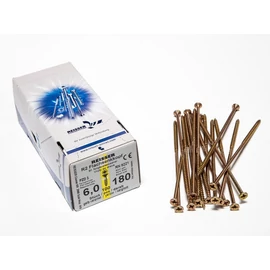 FACSAVAR REISSER 6x180mm ACÉL, SÁRGÍTOTT, RÉSZMENETES 100db/doboz