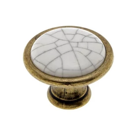 BÚTORFOGANTYÚ 1700-29 ÁTM:29 ANTIKOLT BRONZ-TÖRT FEHÉR