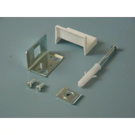 SZEKRÉNY FÜGGESZTŐ 345-ÖS VASALAT TIPLIVEL 52×35×32 mm FEHÉR