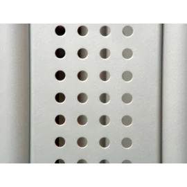 IRODAI ASZTALLÁB BETÉT TOKYO 582mm RAL9006 KÖR LYUKAS ALUMÍNIUM