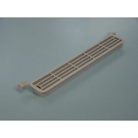 SZELLŐZŐRÁCS MŰANYAG 444 NÉGYSZÖG ALAKÚ 203x35x14 mm SZÜRKE